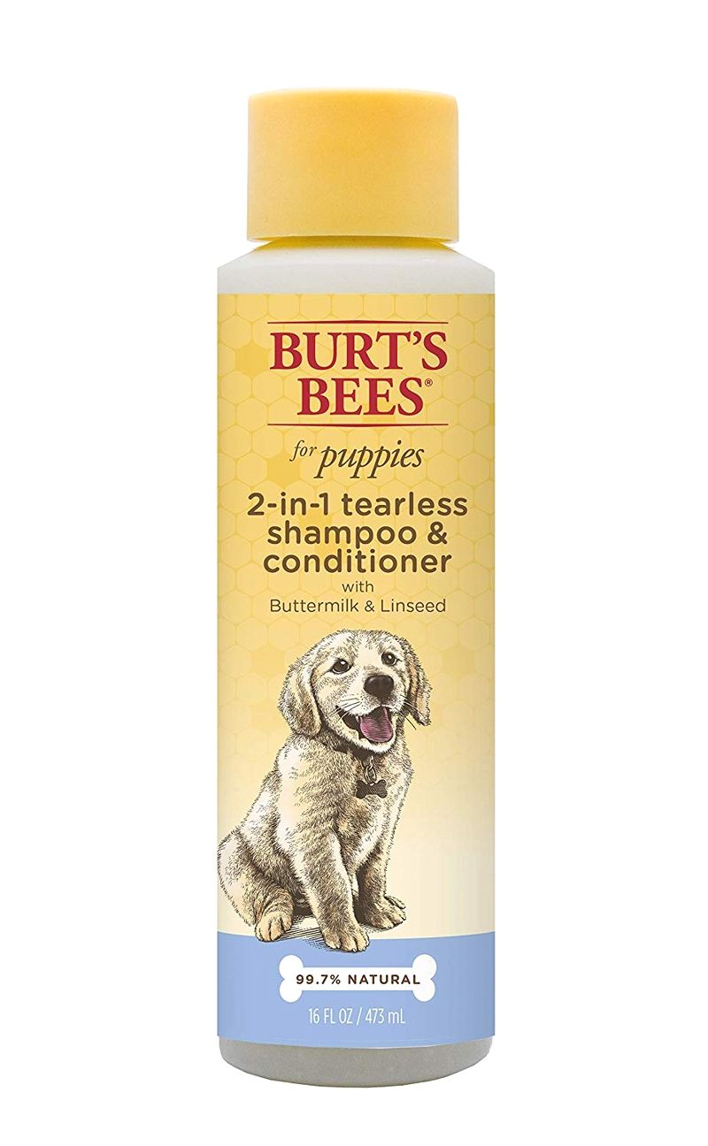 Burt's Bees Dầu Tắm Xả 2 Trong 1 cho cún con 473ml