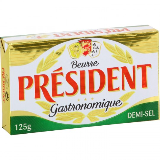 Bơ mặn President Salted Butter 125g