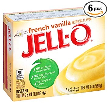 Jello french vanilla instant pudding 96g