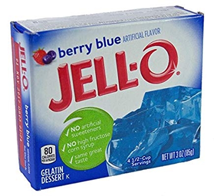 Jello Blue Berry Gelatin Dessert 85g