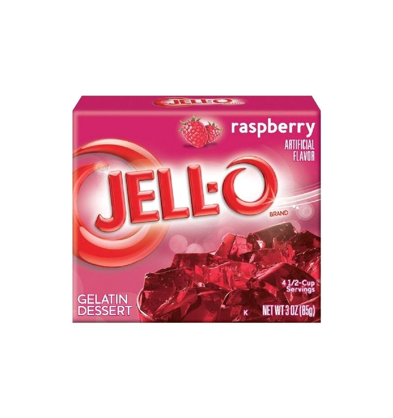 Jello Rasberry gelatin 85g