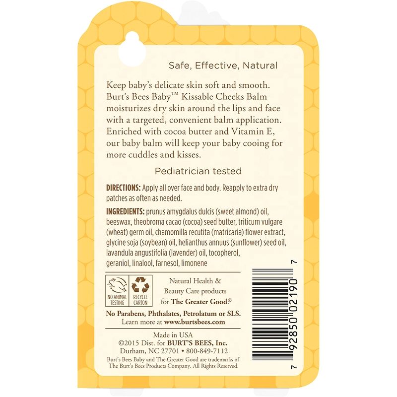 Burt's Bees Baby Kem Dưỡng Da mặt và môi cho bé dạng thỏi 7g