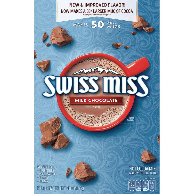 Swiss Miss Milk Chocolate 50 packs 1.95kg