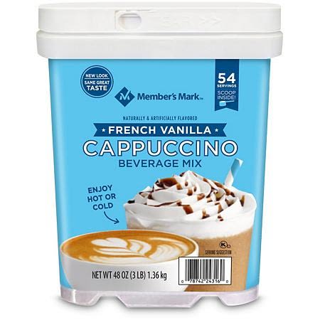 Member's Mark French Vanilla Cappucino Beverage Mix 1.36kg