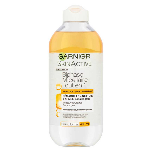 Garnier Tẩy Trang Màu Vàng có lớp dầu 400ml