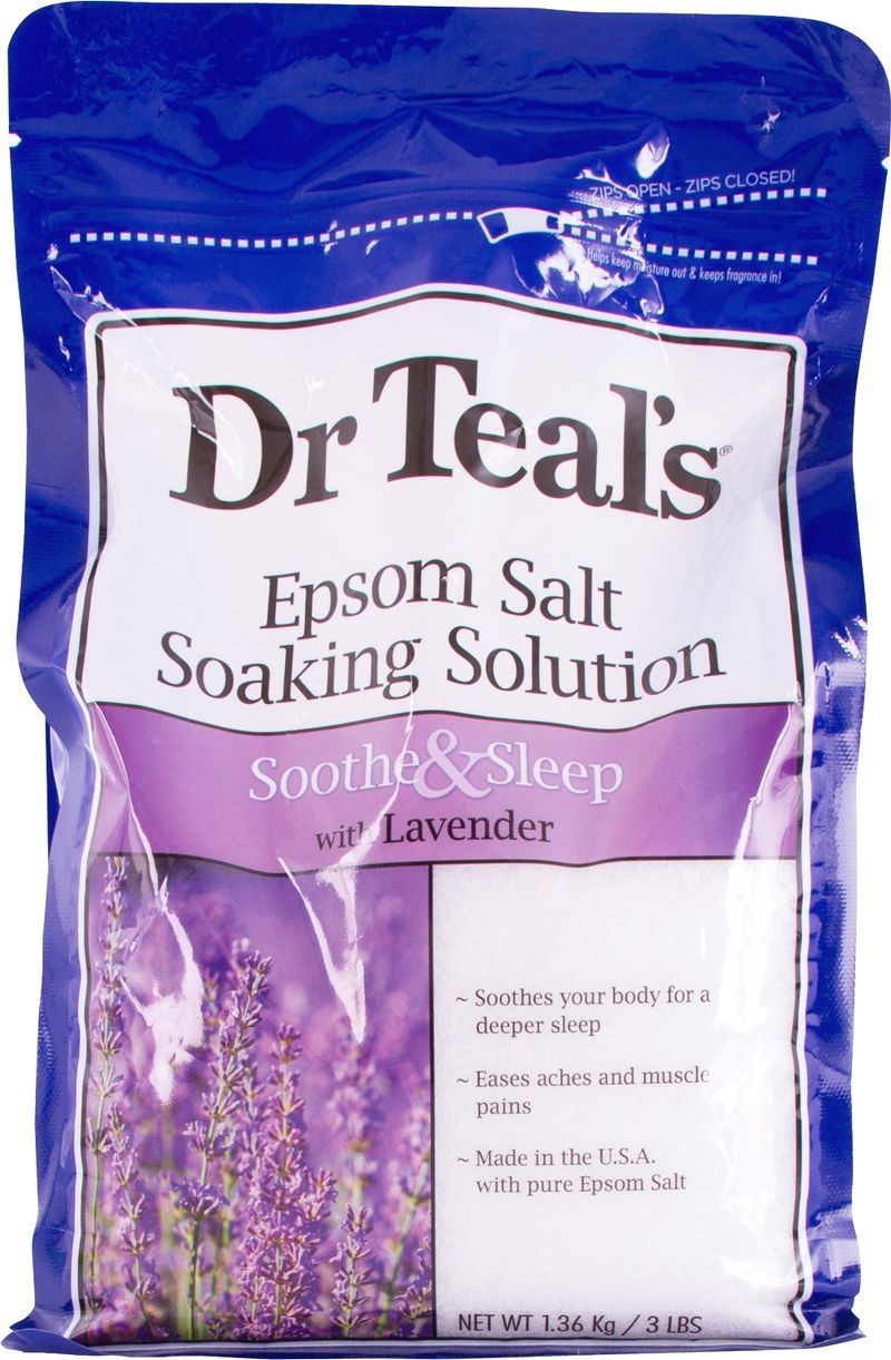 Dr Teal's Pure Epsom Salt Soaking Solution with Lavender 1.36kg