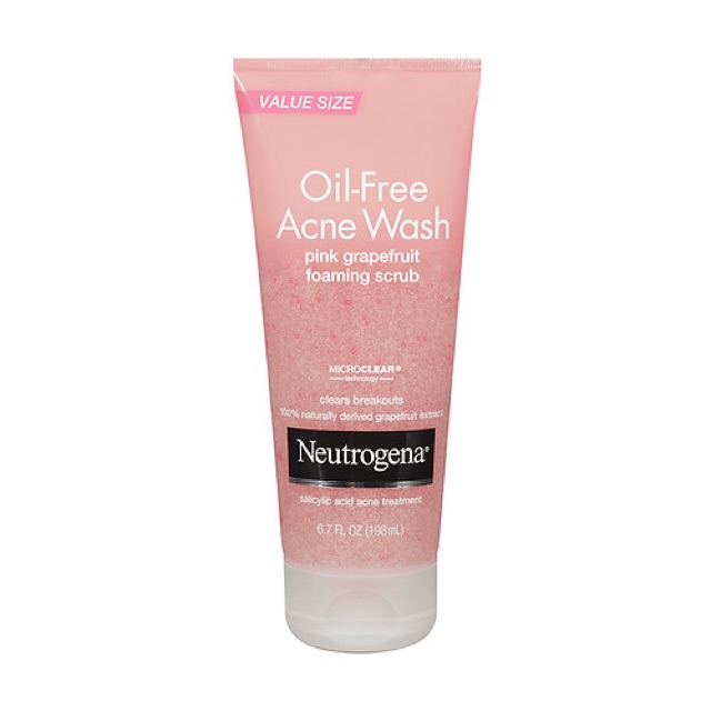 Neutrogena Acne Wash Pink Grapefruit Foaming Scrub 198ml