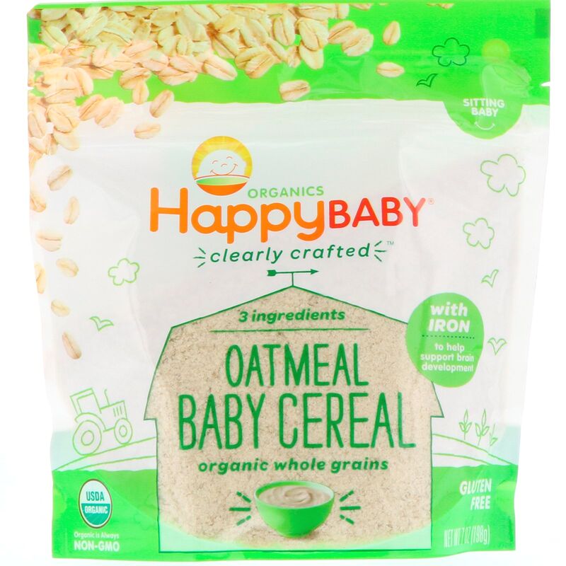 Happy Baby Organics Oatmeal Baby Cereal 198g