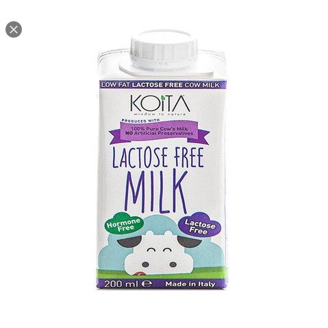 Koita Lactose Free Organic Milk 200ml