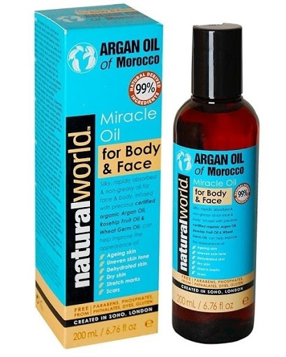 Natural World Argan Oil Of Morocco for Body & Face 200ml