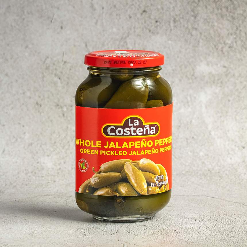 La Costena Whole Pickled Jalapeno Peppers 440g