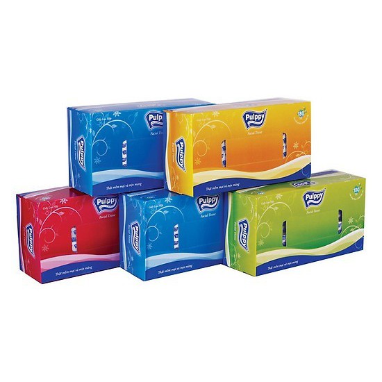 Pulppy Facial Tissue Box 180 pieces