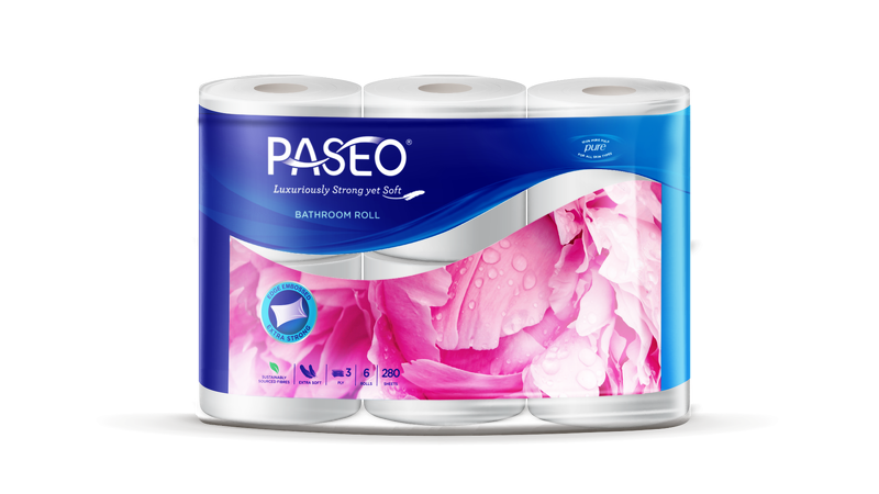 Paseo Bathroom Roll 6 Rolls - 3 ply