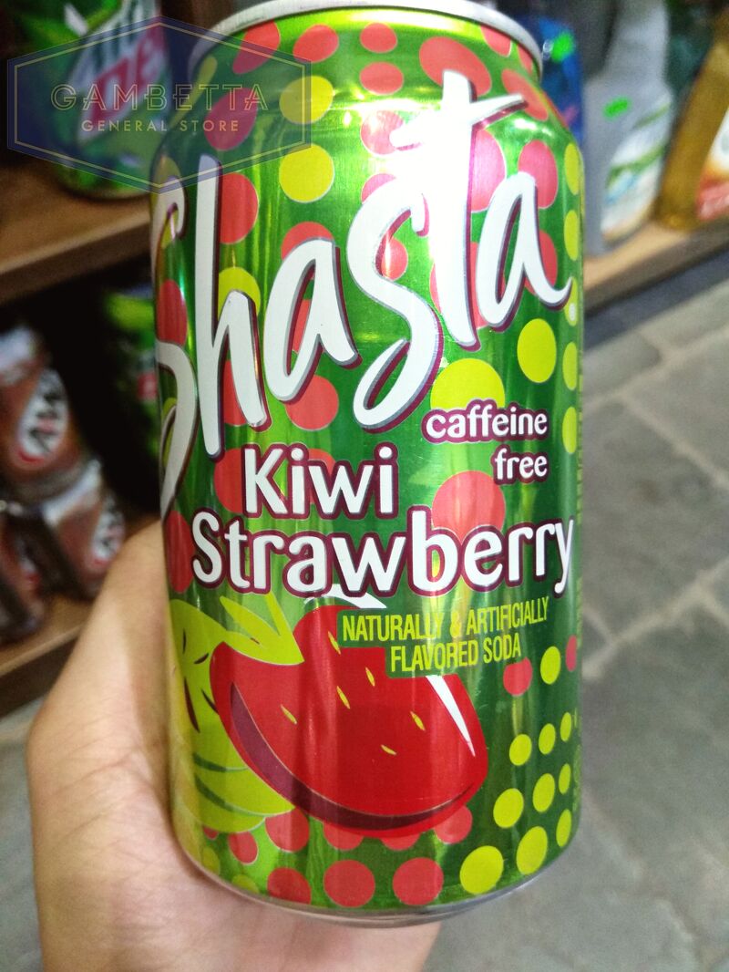 Shasta Caffeine Free Kiwi Strawberry Soda 355ml