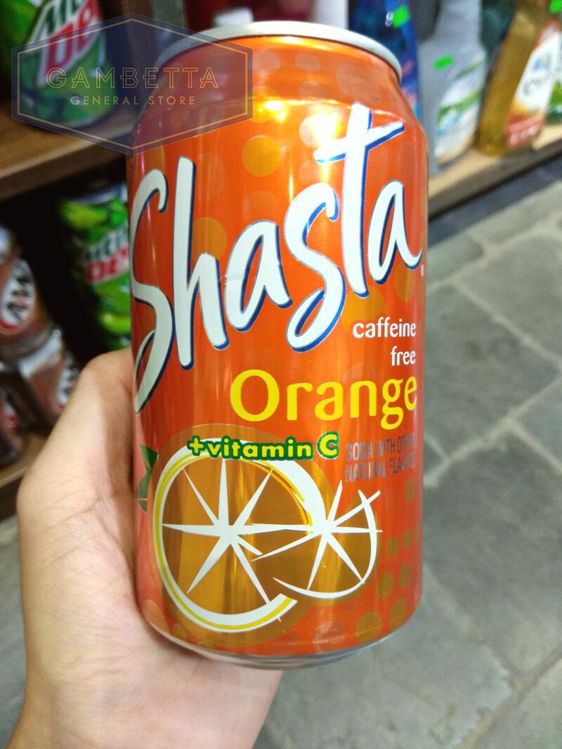  Shasta Caffeine Free Orange Soda 355ml