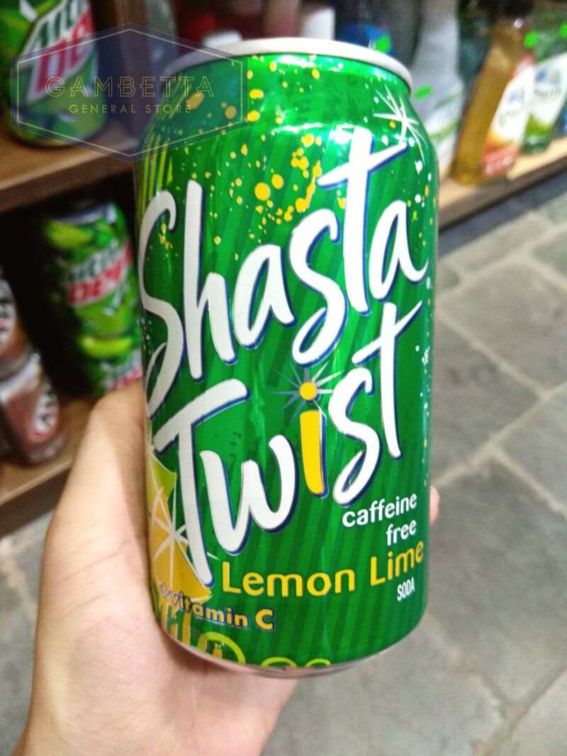 Shasta Caffeine Free Twist Lemon Lime Soda 355ml