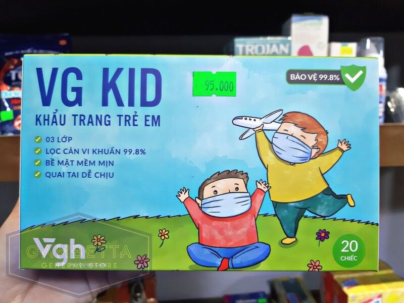 VG Kid Khẩu Trang Trẻ Em 20 chiếc