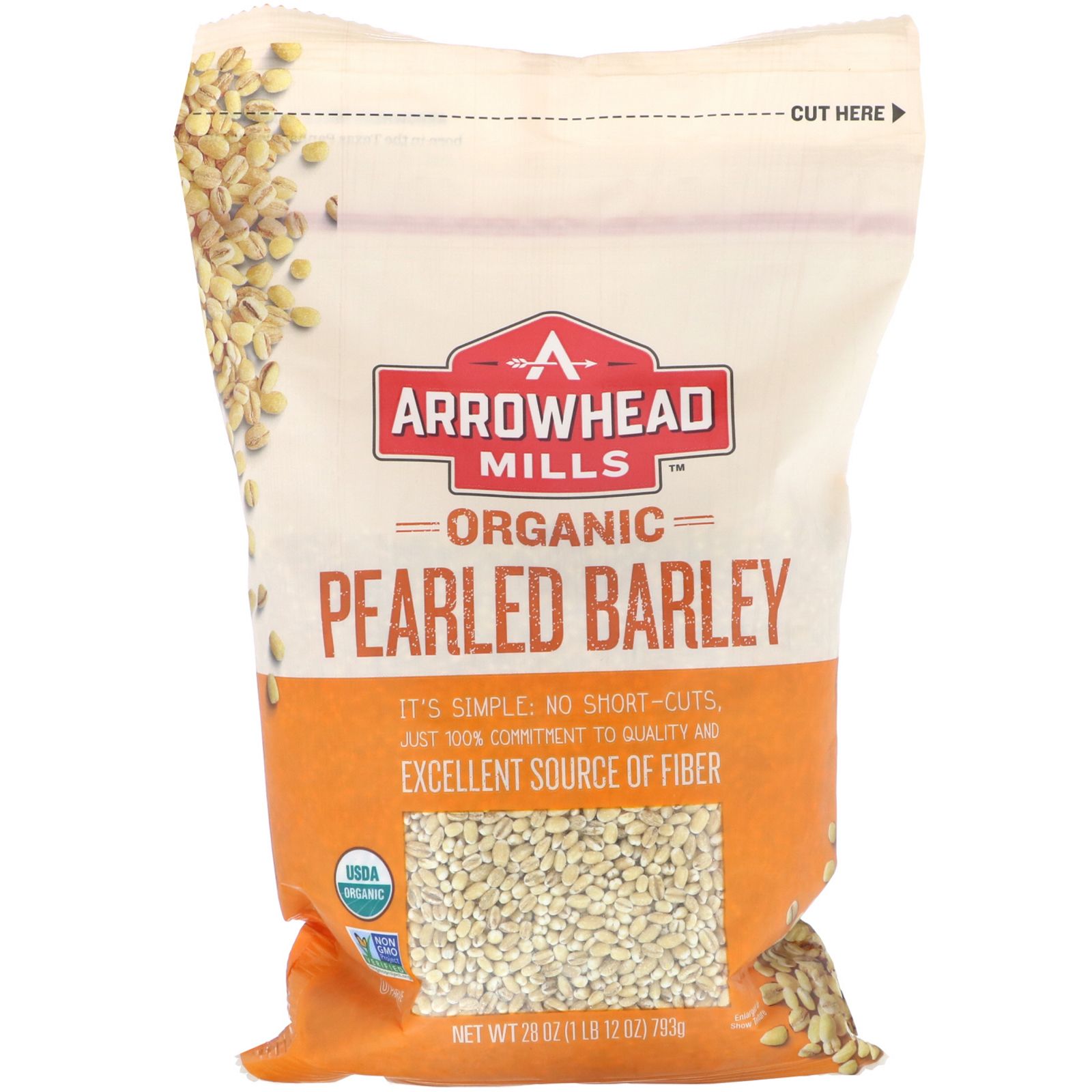 Arrowhead Mills Organic Pearled Barley 793g