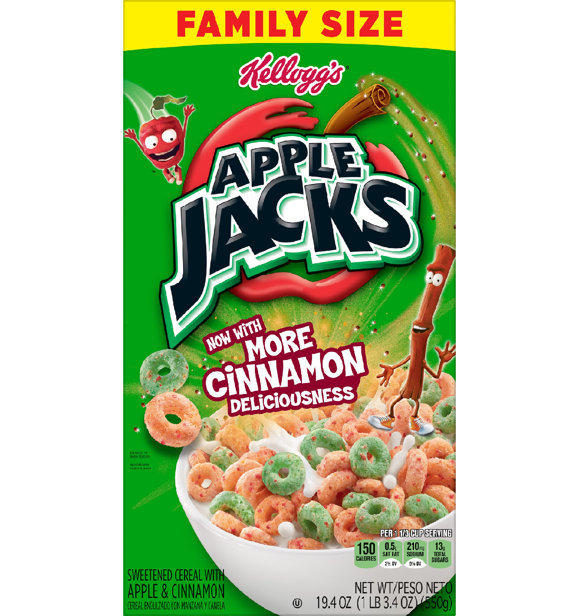 Kellogg's Apple Jacks Family Size 550g