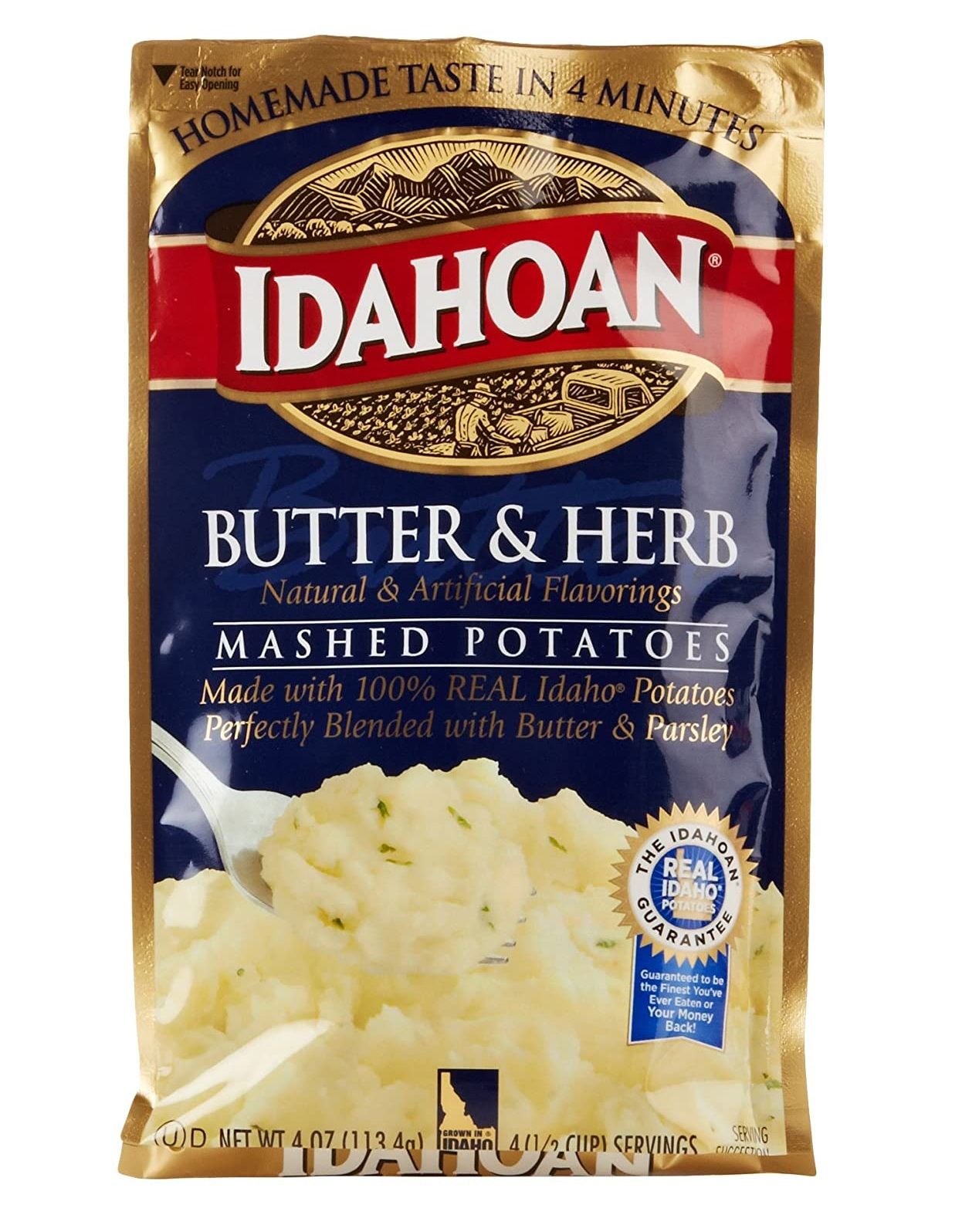 Idahoan Butter and Herb Mashed Potates 4oz