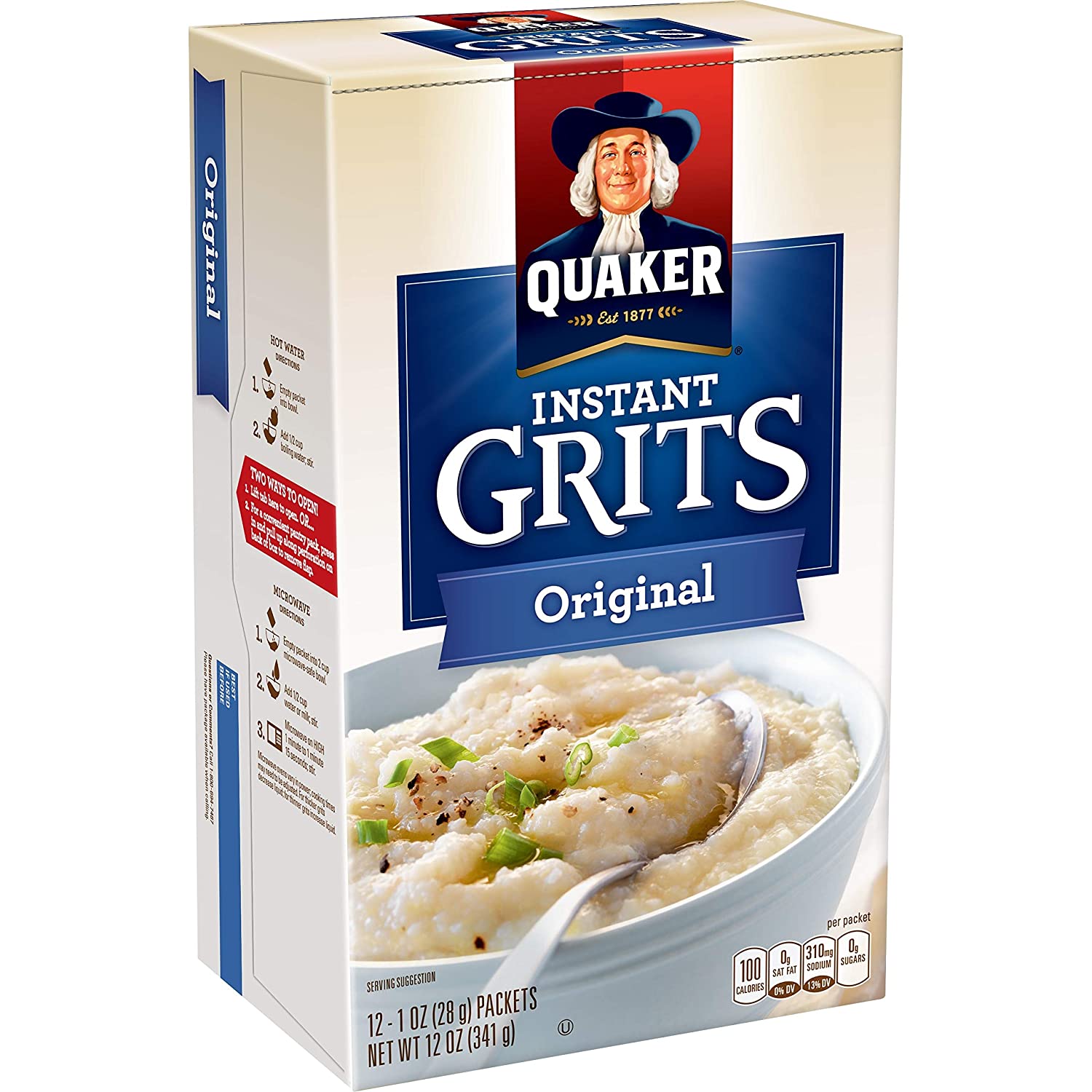 Quaker Instant Grits Original 12 packs