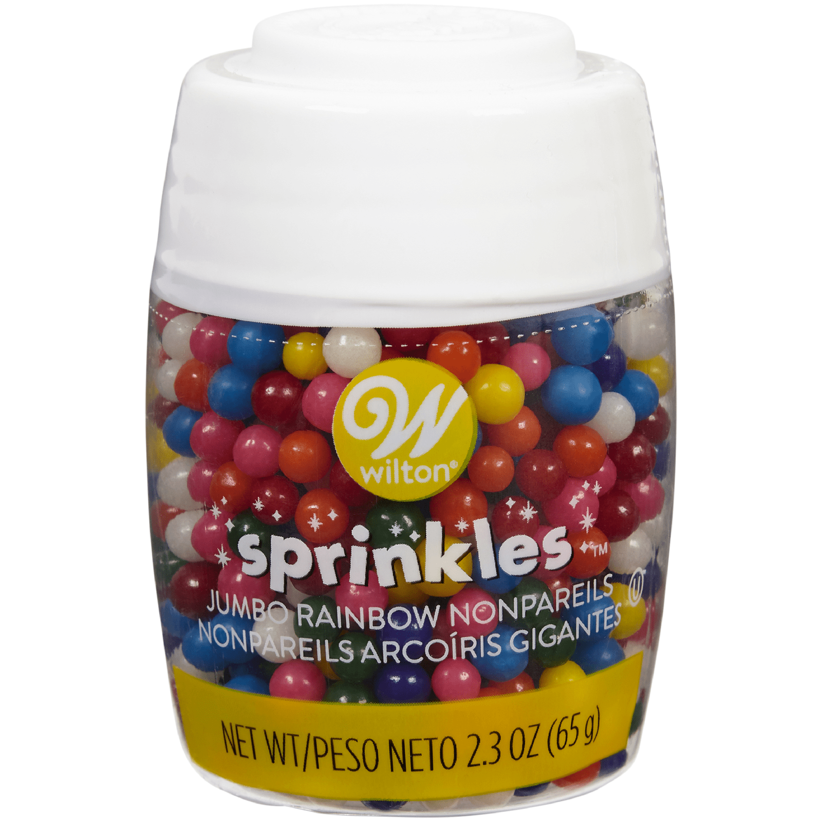 Wilton Rainbow Jumbo nonpareil Sprinkles 2.3oz