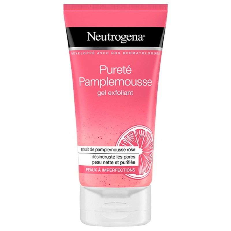 Neutrogena Sữa Rửa Mặt Tẩy Da Chết Hàng Pháp Hường Bưởi 150ml