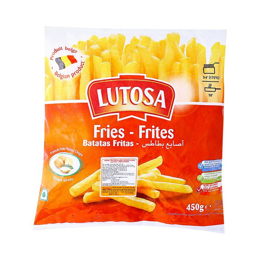 Lutosa Fries Khoai Tây Đông Lạnh 450g