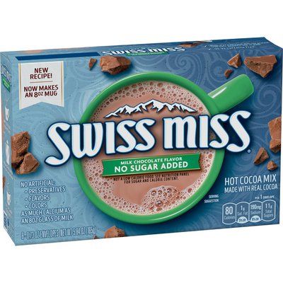 Swiss Miss Hot Cocoa Mix Milk Chocolate Flavor No Sugar added 165g