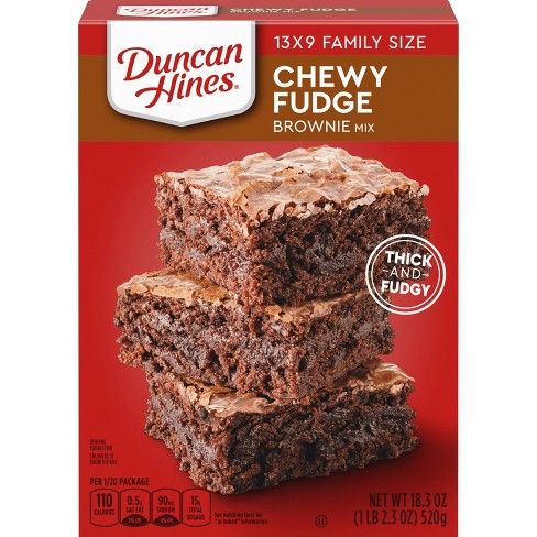 Duncan Hines Chewy Fudge Brownie Mix 520g