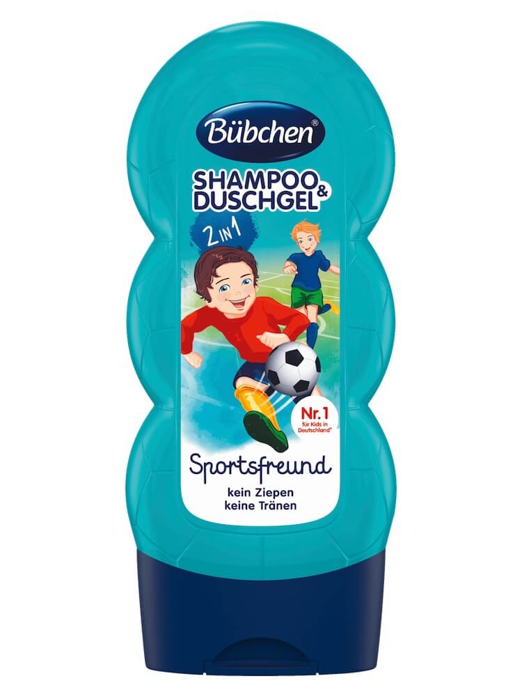 Bubchen 2 in 1 Tắm Gội Cho bé Sport Friends 230ml