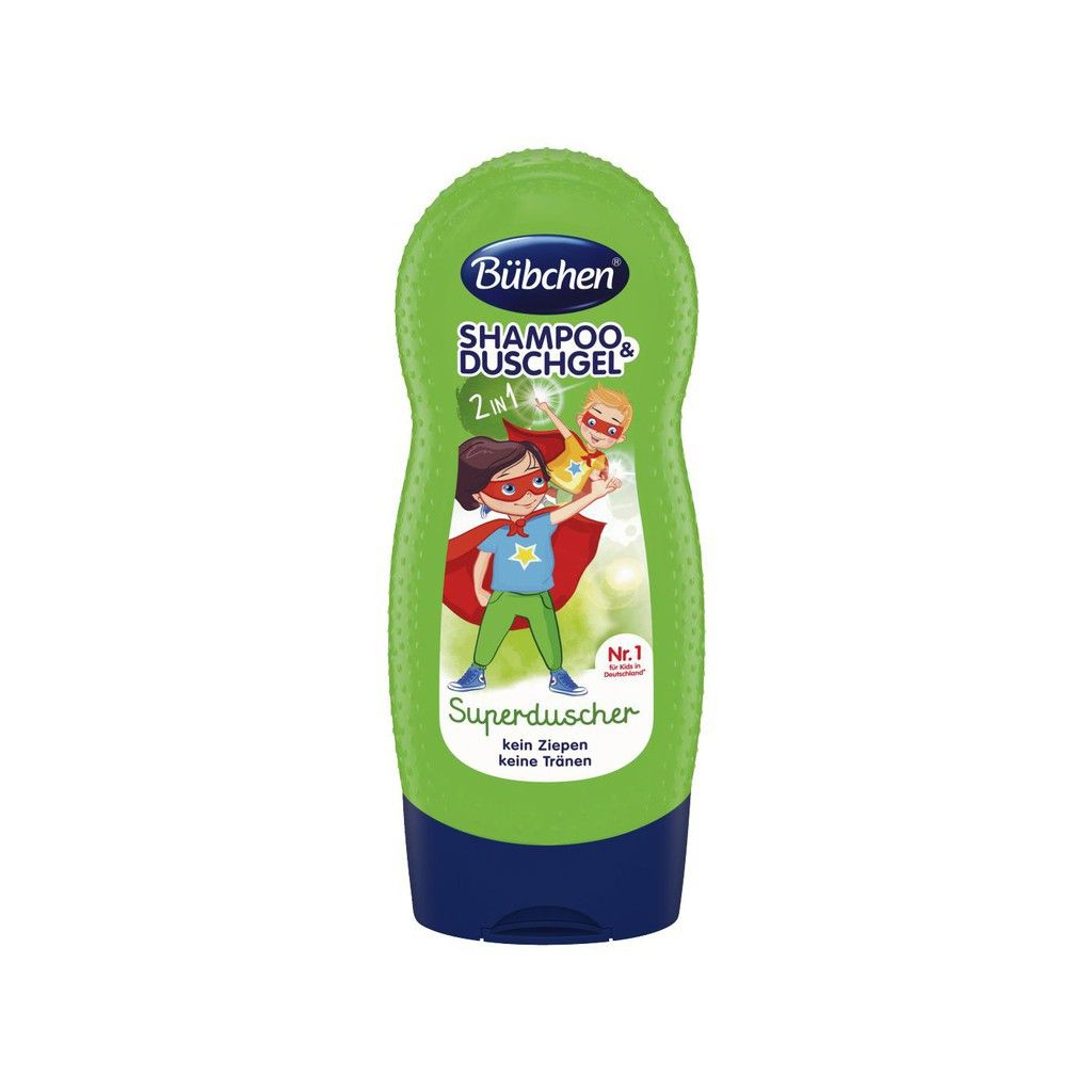 Bubchen 2 in 1 Tắm Gội Cho bé Super Hero 230ml