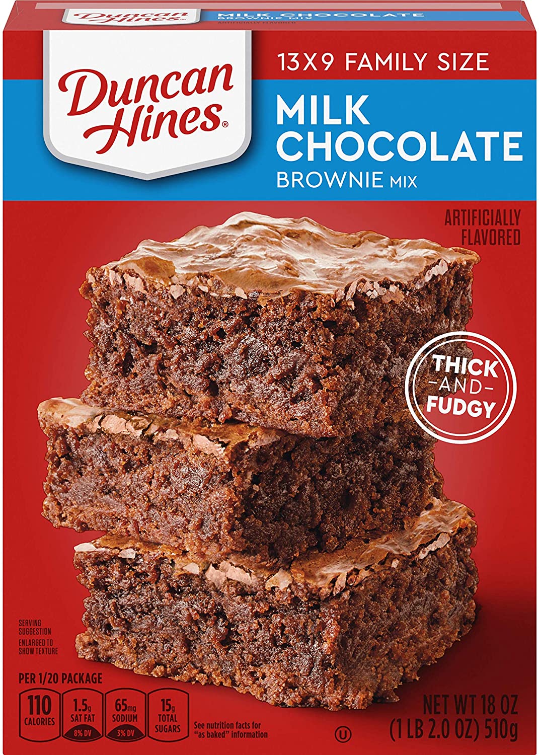 Duncan Hines Milk Chocolate Brownie Mix 510g