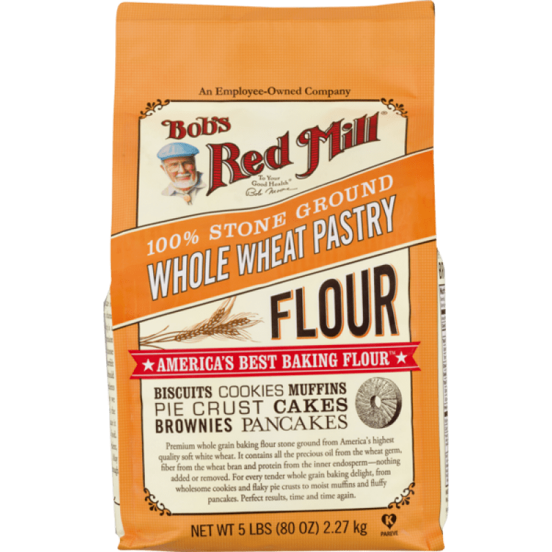 Bob's Red Mill Whole Wheat Pastry Flour 5 lb - Bột nguyên cám mềm 2.27 kg