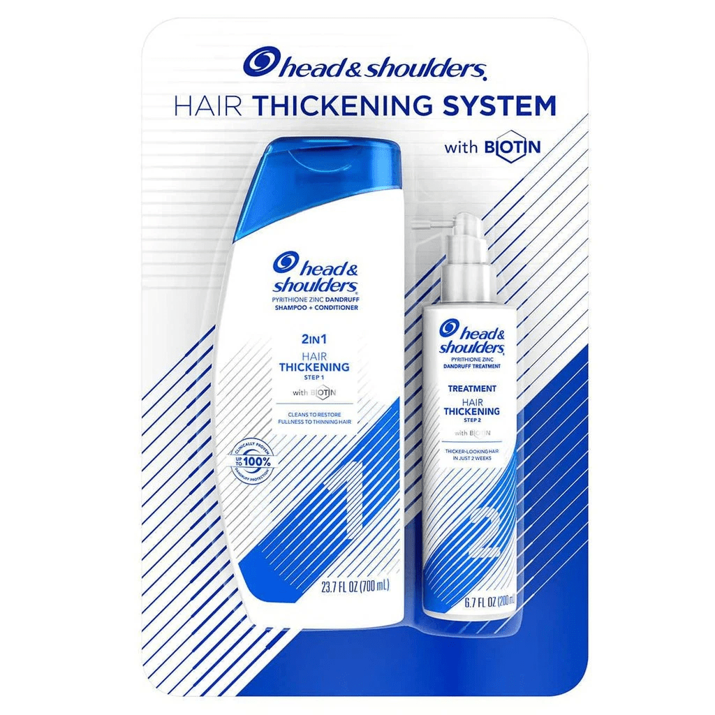 Head & Shoulders Hair Thickening System with Biotin Set  Làm Dày Tóc