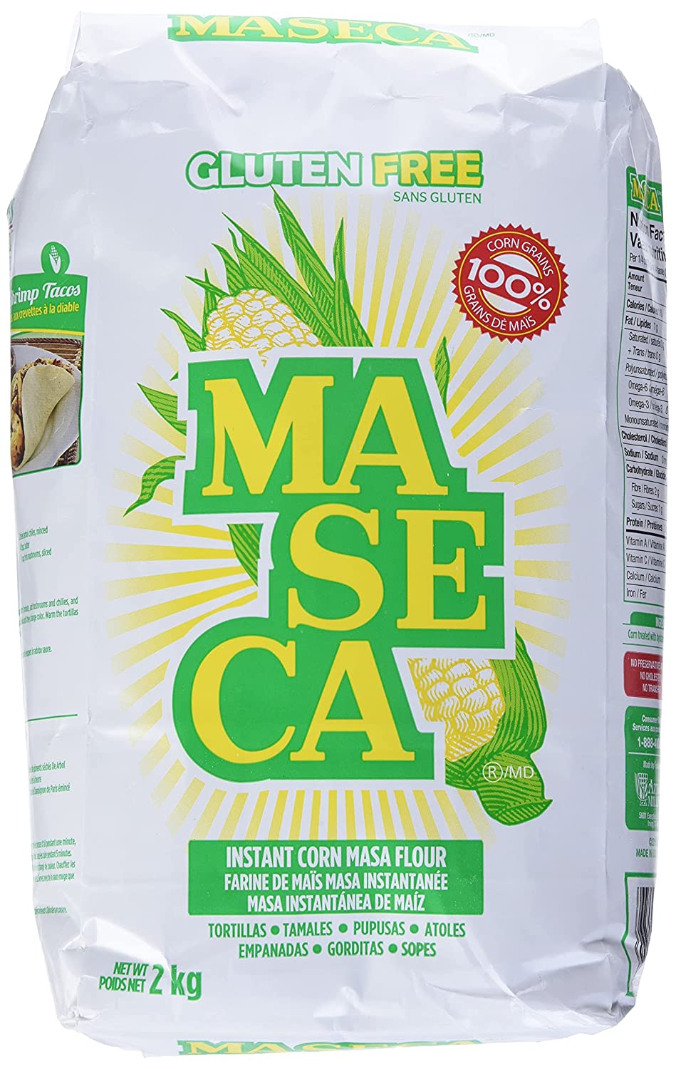 Maseca Amarillo Instant Yellow Corn Masa Flour 907gram