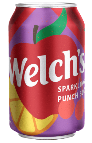 Welch's Sparkling Fruit Punch Soda 355ml