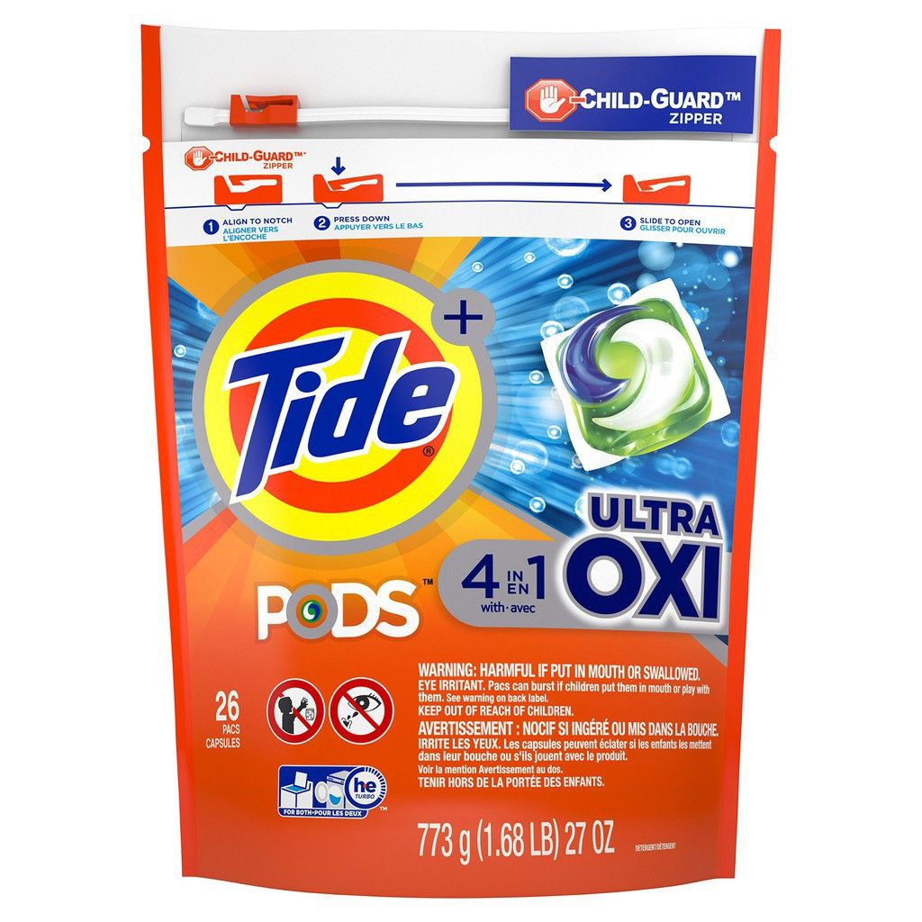 Tide Pods Ulra Oxi 4 in 1 26 pacs