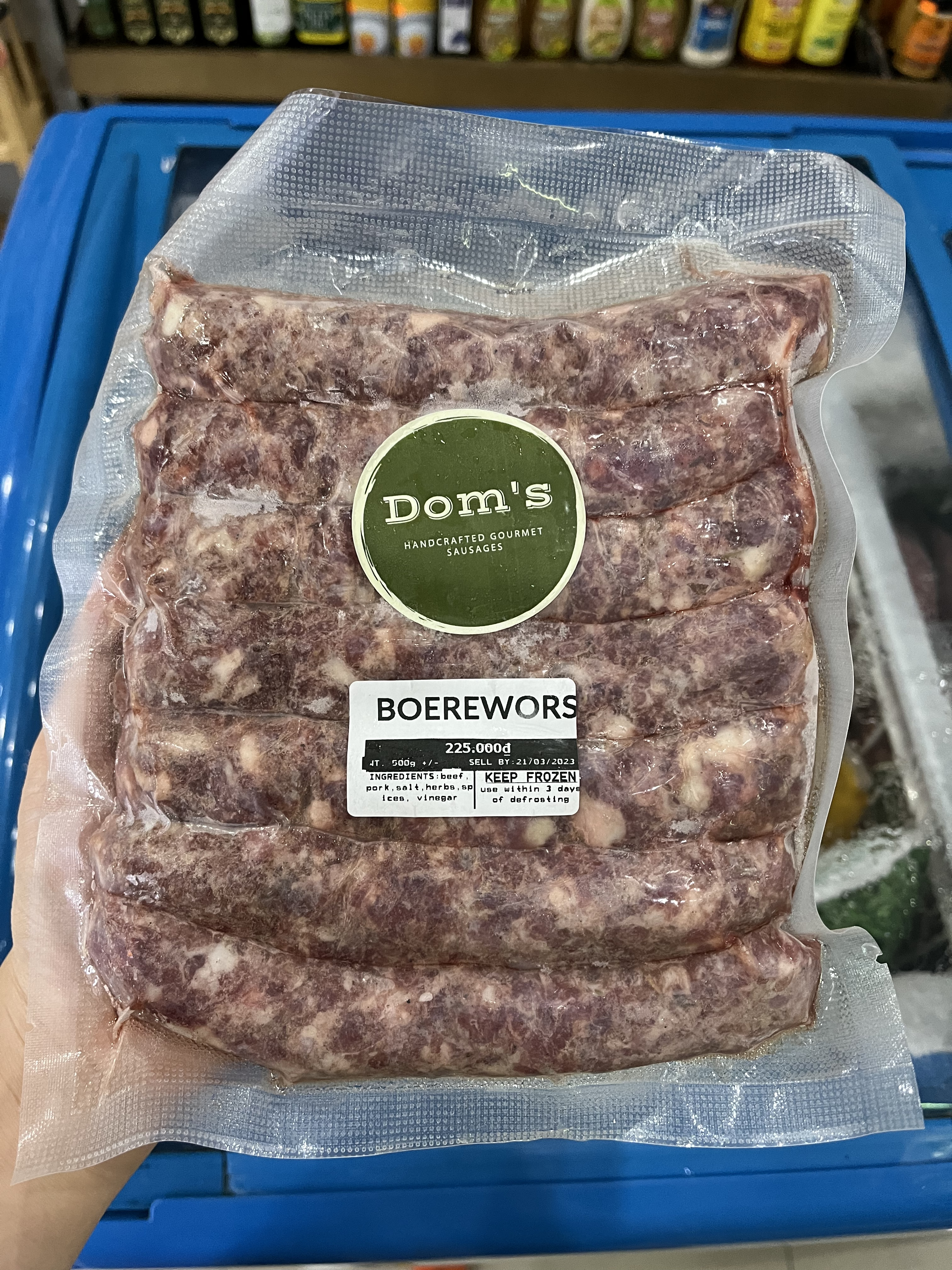 Dom's Sausages Boerewors 500g