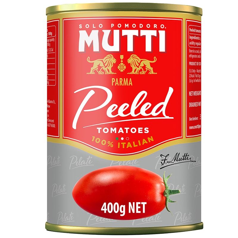 Solo Pomodoro Mutti Cà Chua Bóc Vỏ Peeled Tomatoes 400g