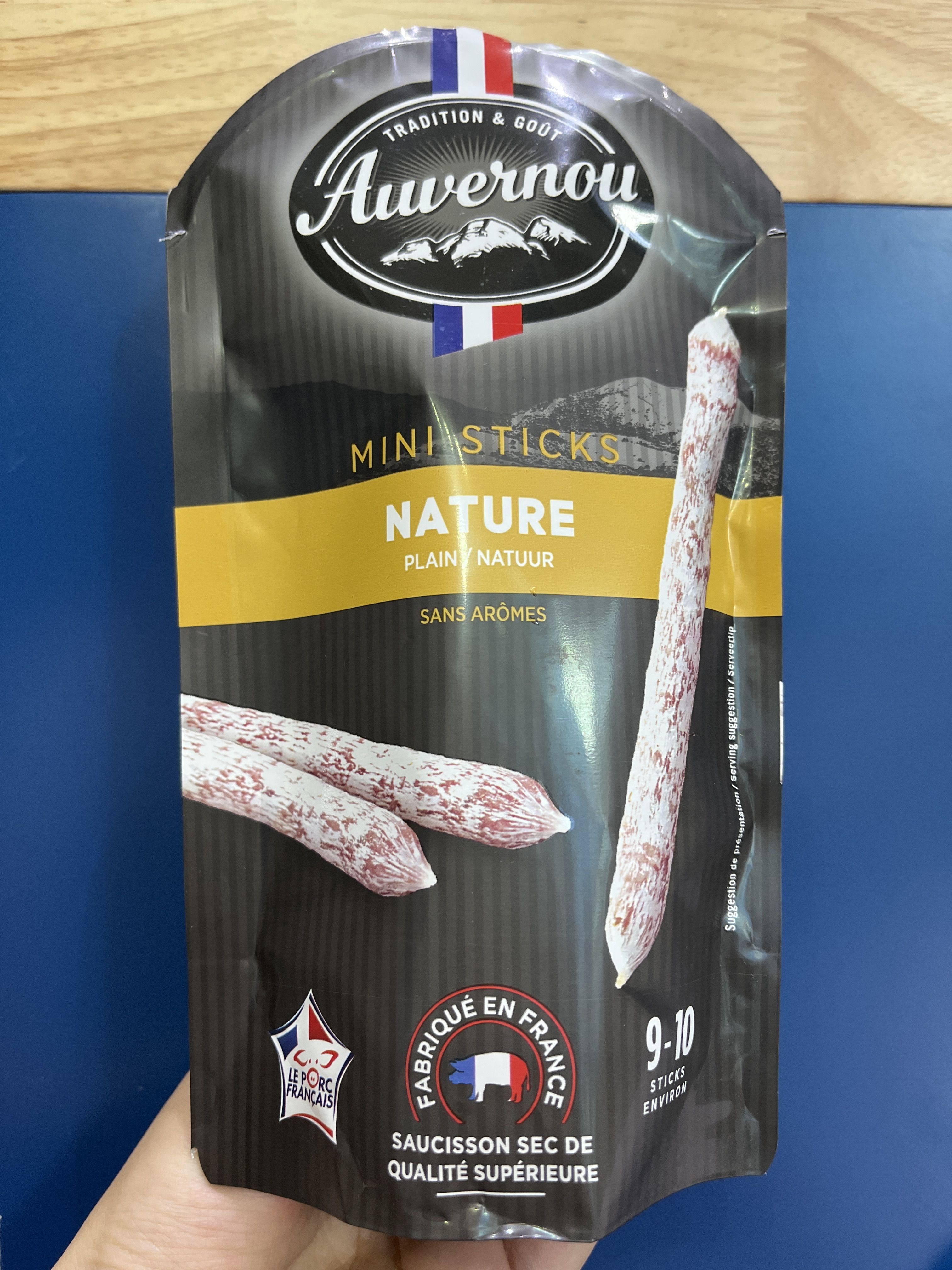 Auvernou Mini Sticks Nature Plain 100g