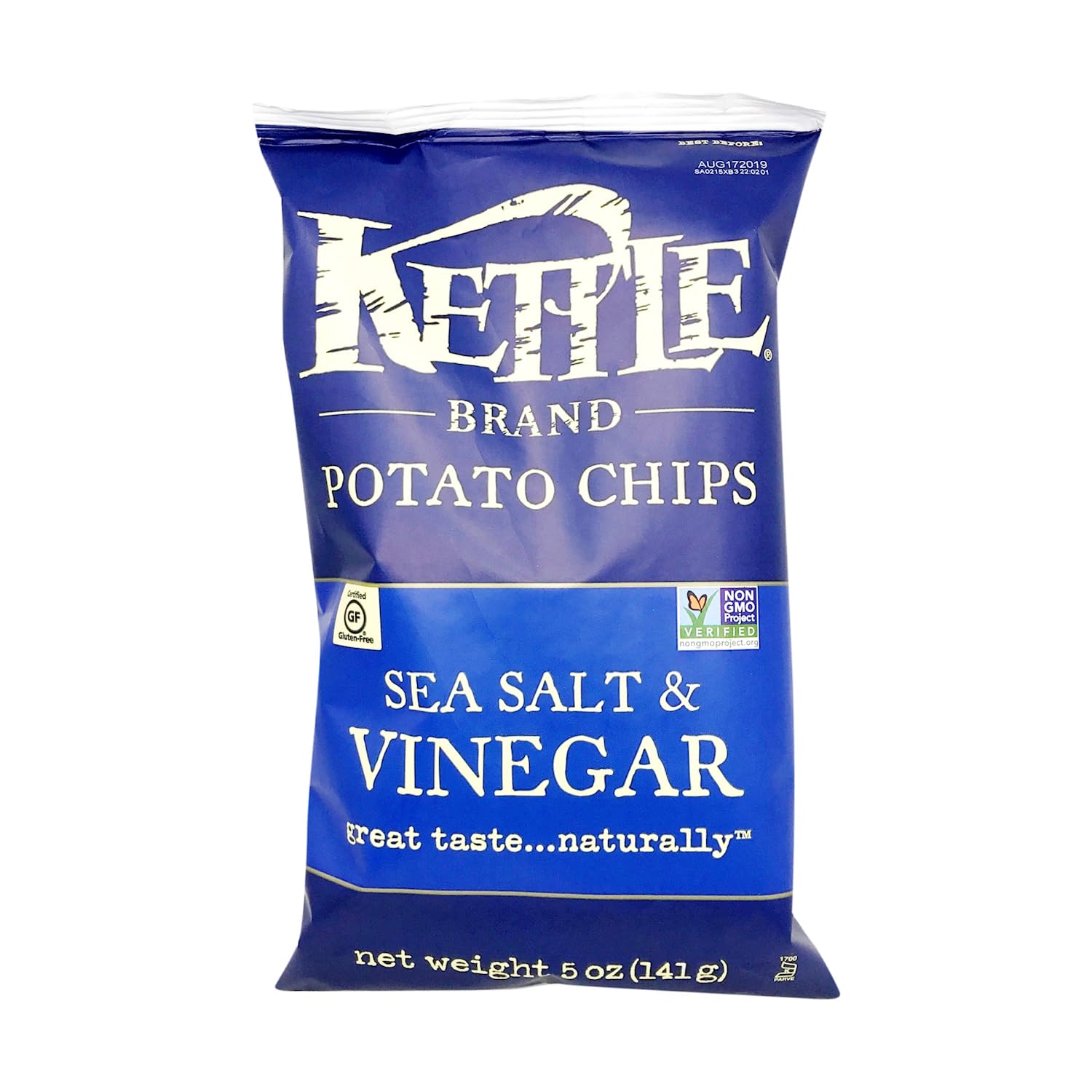 Kettle Potato Chips Sea Salt & Vinegar 141g