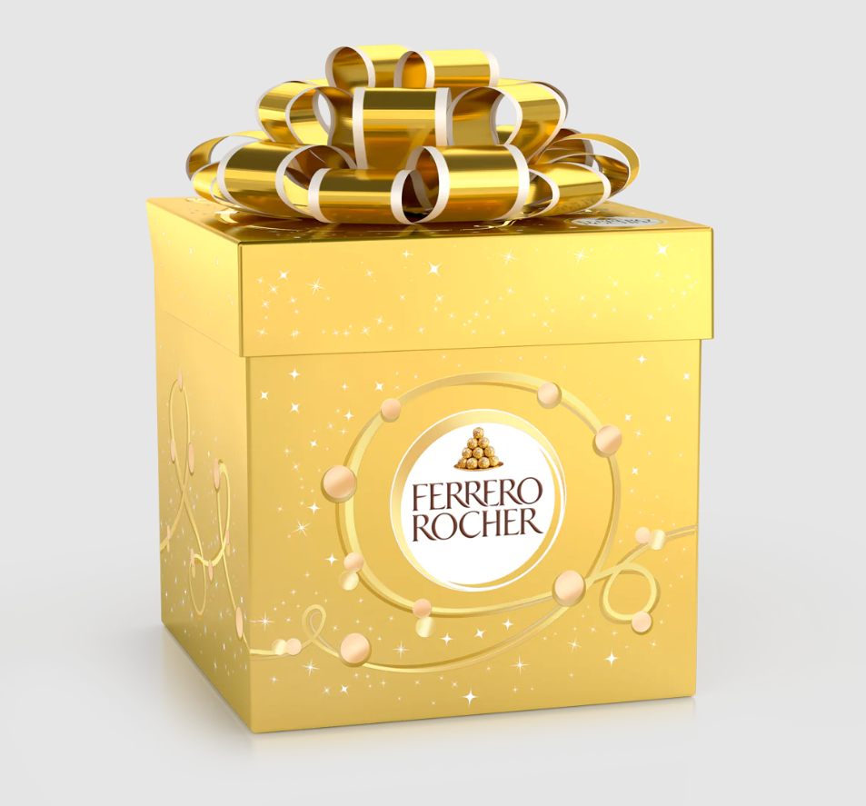 Ferrero Rocher Nơ vàng vuông 225g