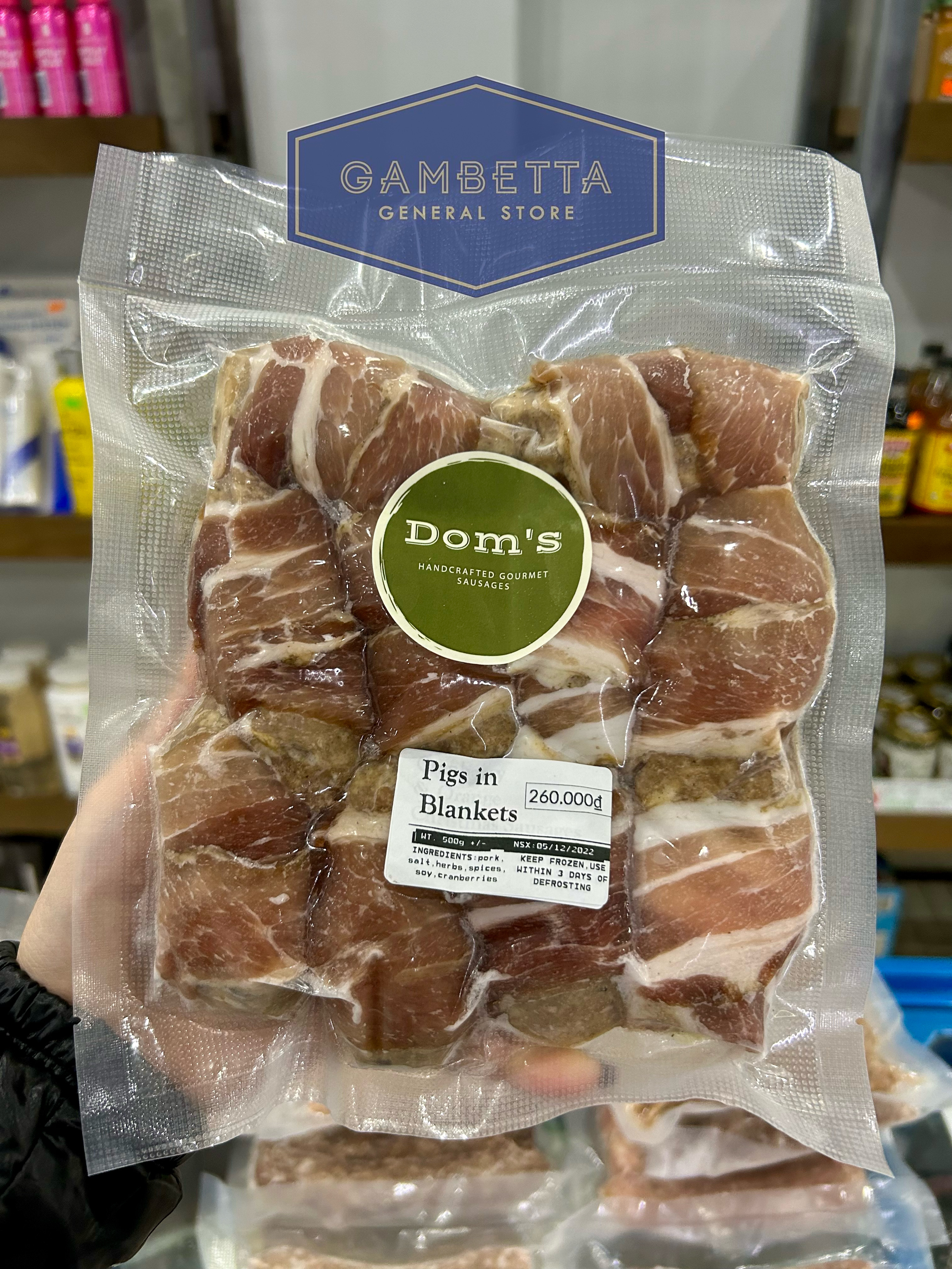 Dom's Sausage Pigs in Blankets 500g