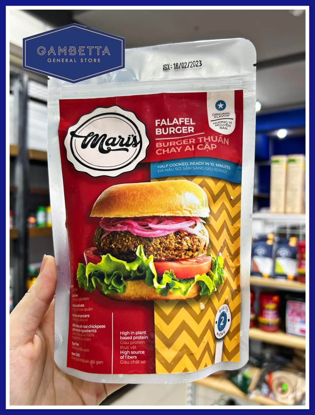 Mari's Kitchen Falafel Burger 2 pieces