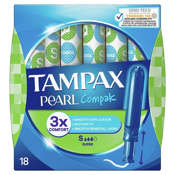 Tampax Pearl Compax Super 18ct