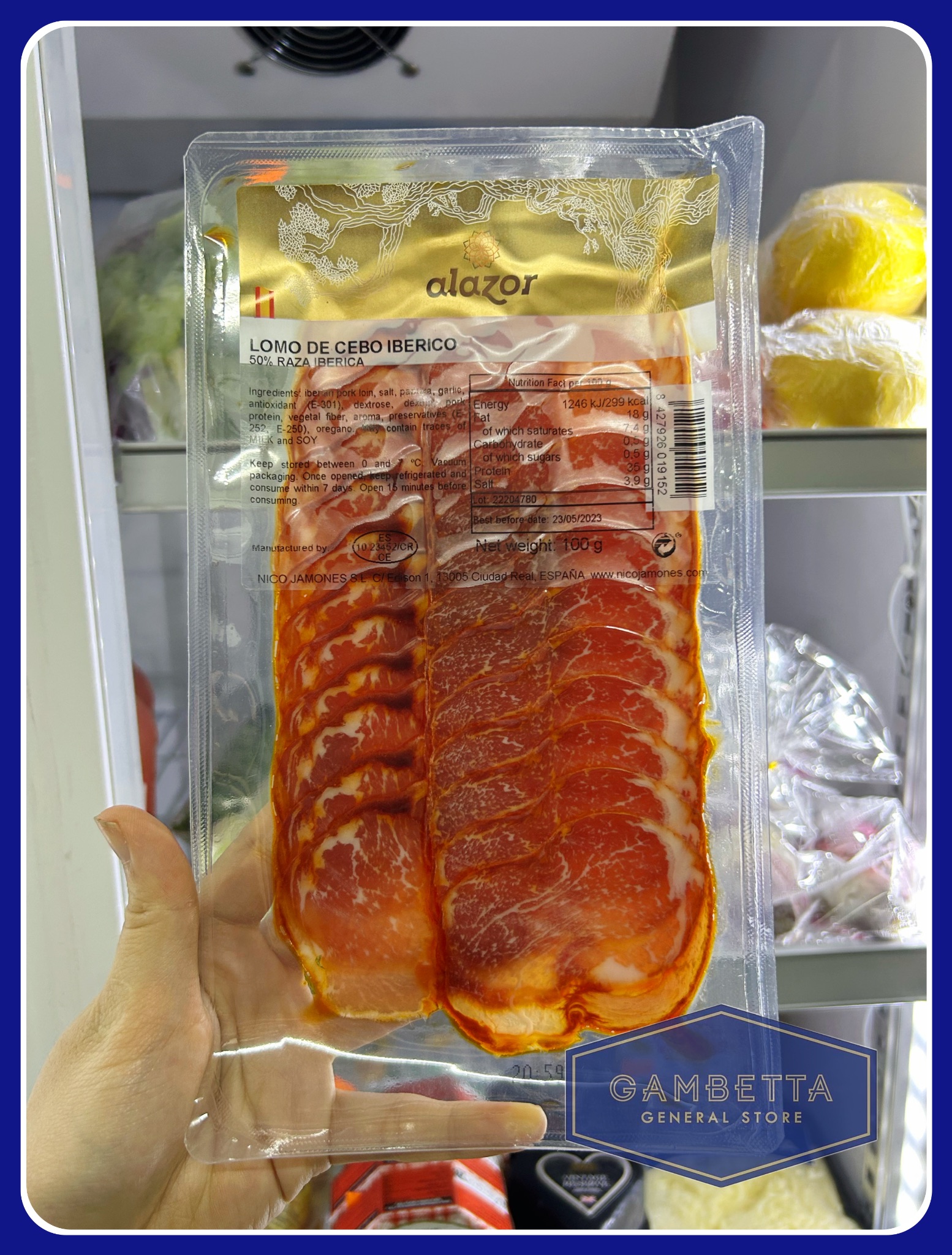 Thịt Lợn Muối Alazor Lomo Iberico Sliced 100g