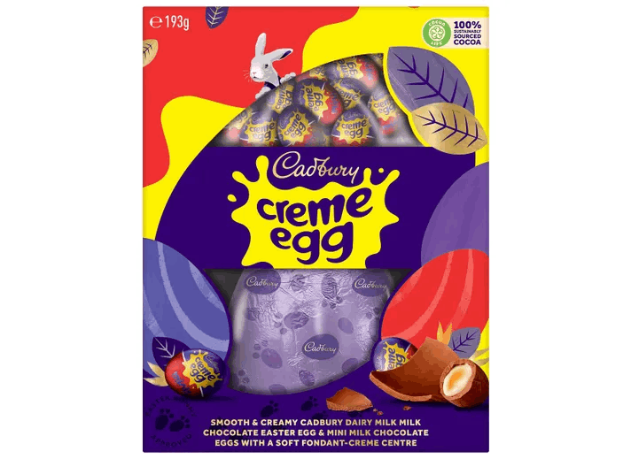 Cadbury Creme Egg Set of 1 big egg and 8 small eggs