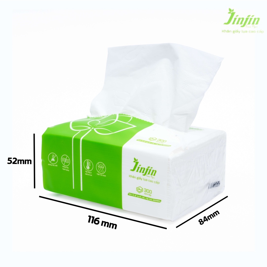 Giấy Jinjin Gói Lẻ size nhỏ 4 lớp