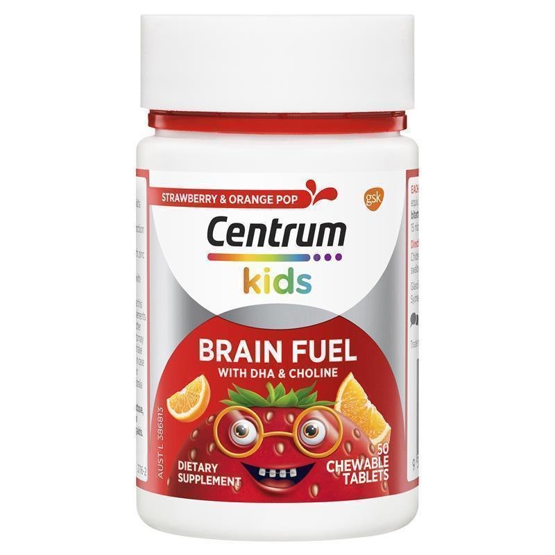 Centrum Kids Brain Fuel With DHA & Choline 50 Chewable Tablets